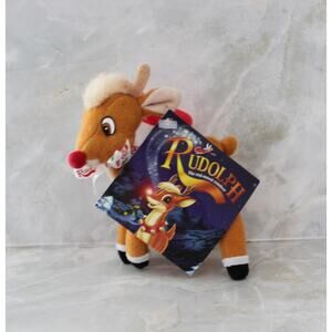 Rudolph The Red-Nosed Reindeer Vintage 1999 Plush Clip On Toy New